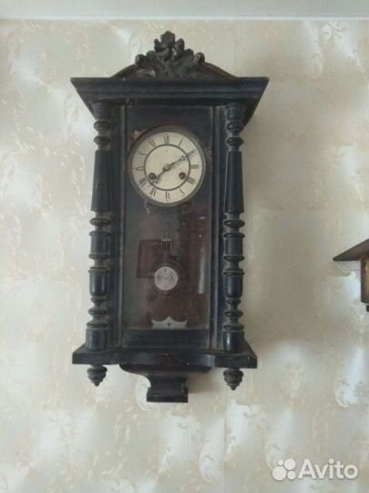 Старинные настенные часы19 век