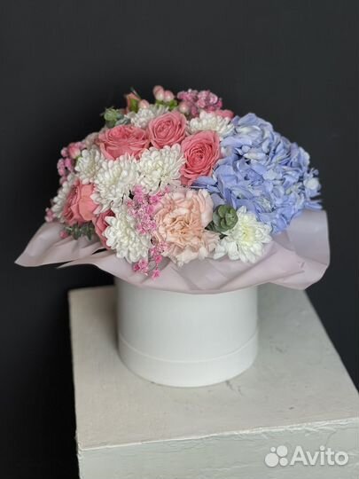 Коробочка с гортензией