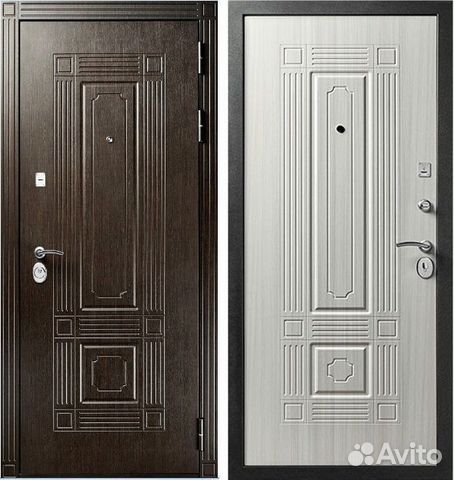 Входная стальная дверь Кондор Мадрид (беленый дуб)