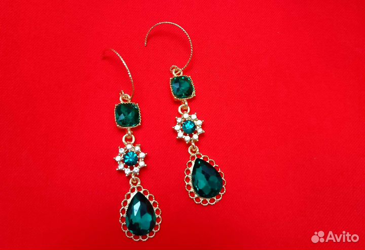 Серьги люкс Бижутерия