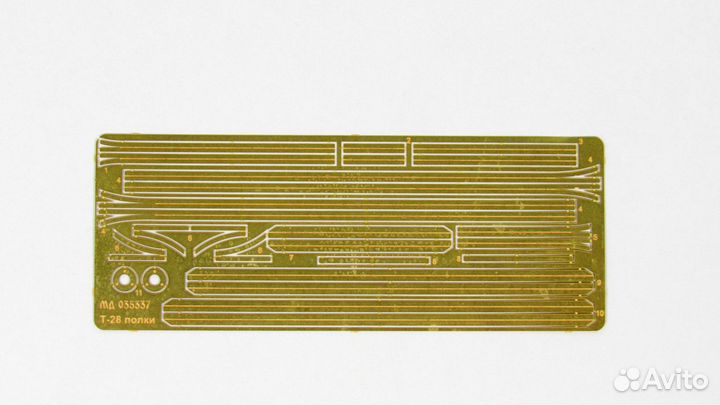 Микродизайн Т-28 Надгусеничные полки(Звезда), 1/35