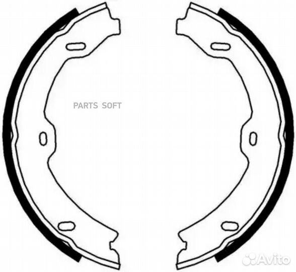 Ferodo FSB4002 FSB4002 2214200520 колодки барабанн