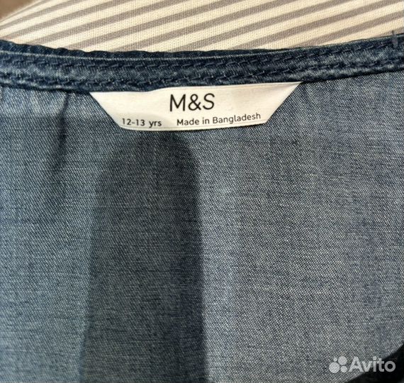 Рубашка M&S для девочки рост 158