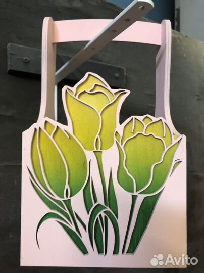 Ящик деревянный подарочный