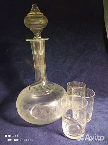 Графин и стопки,царская Россия