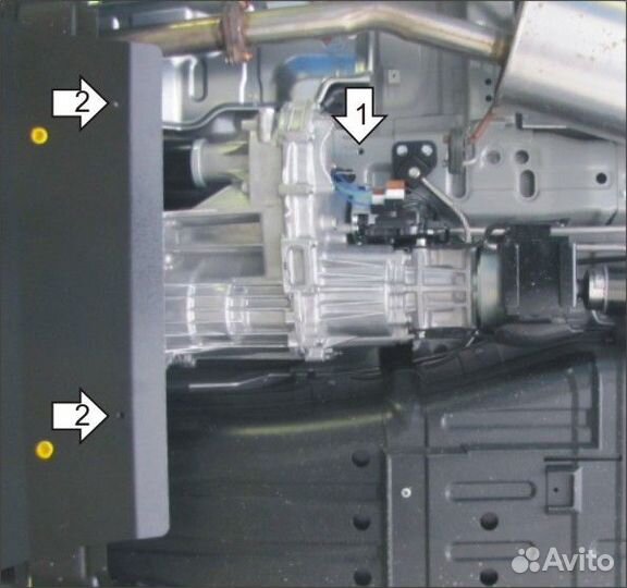 381304 Усиленная Защита рк Mitsubishi Pajero IV