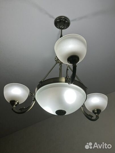 Люстра латунь