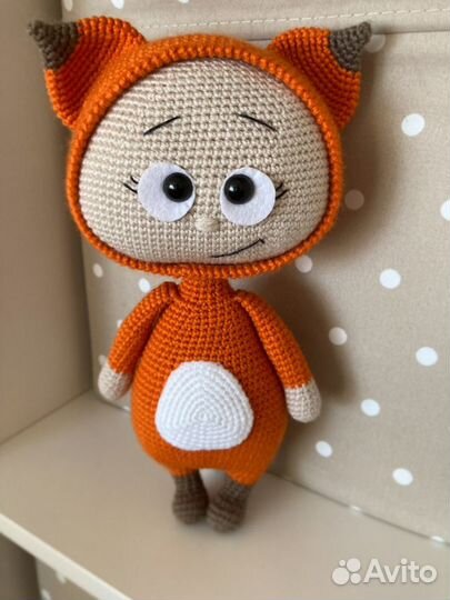 Вязаная игрушка Зайка Лиса Микки Пчела Жираф