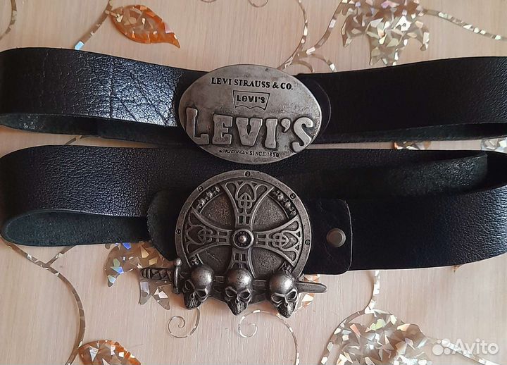 Мужской кожаный ремень