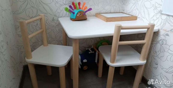 Детский Стол и стул и табурет