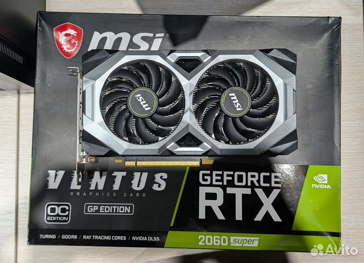 Видеокарта rtx 2060 super 8gb msi ventus