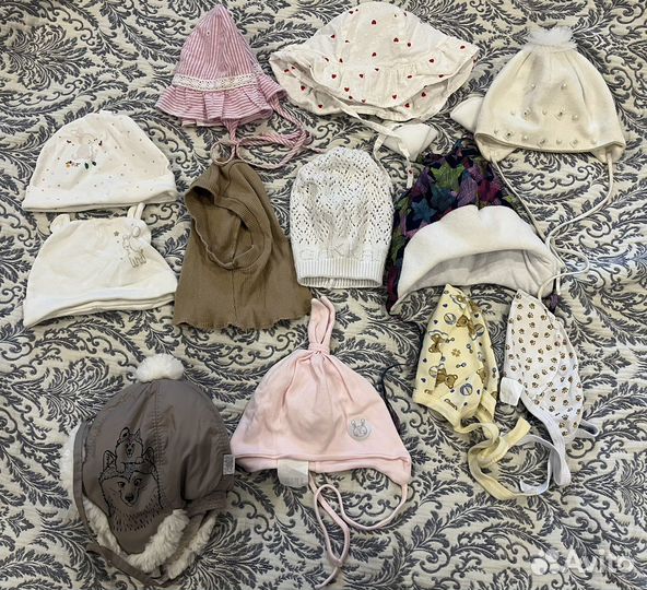 Шапки и панамки детские для девочки