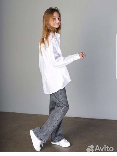 Рубашка для девочки 140 новая