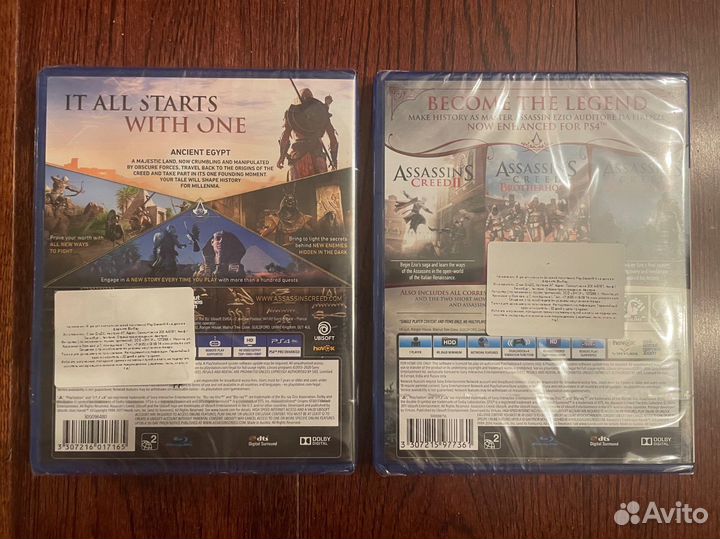 Assassins Creed Ezio collection Origins ps4 new