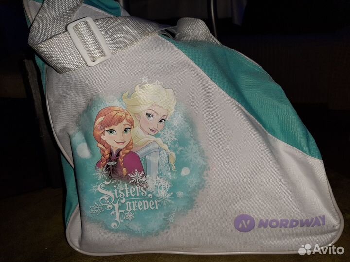 Коньки фигурные детские раздвижные + сумка