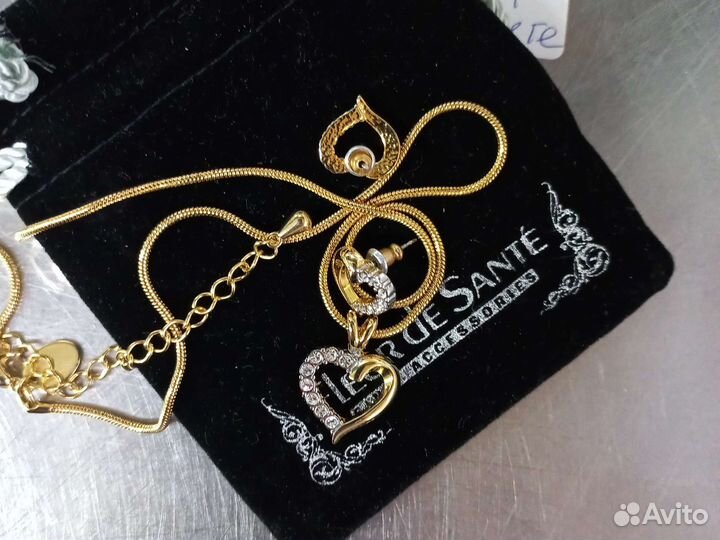 Swarovski кулон сердце