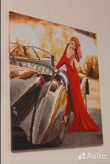 Алмазная мозаика на подрамнике 40*50 Автомобиль