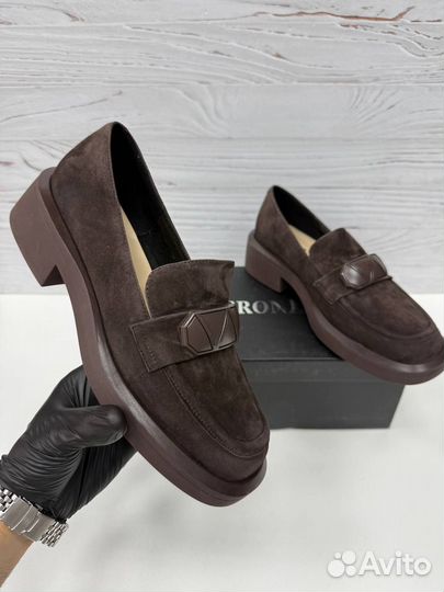 Женские Лоферы Замшевые Размеры 36-40