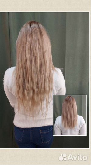 Наращивание волос голливудское