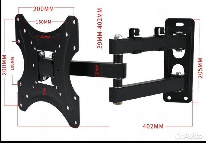 Кронштейн для тв поворотный наклонный выдвижной