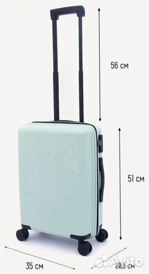 Чемодан Xiaomi suitcase зеленый/салатовый S