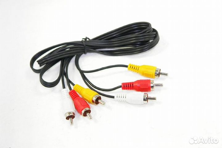 Аудио-видео кабель(Тюльпан) AV 1 м