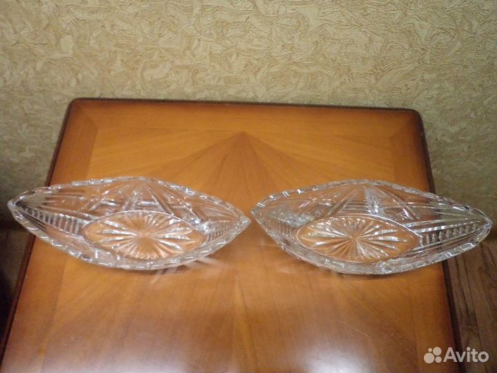 Вазы Пепельница СССР 1кдо Розетки ладьи хрусталь