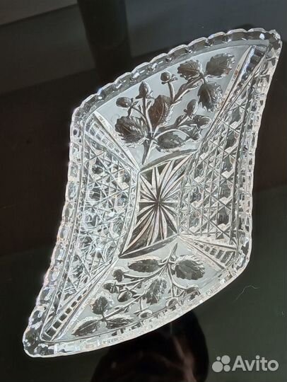 Ваза хрустальная СССР, конфетница