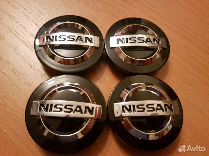 Заглушки литых дисков колпачки Nissan 54мм