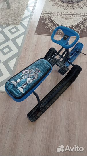 Санки снегокаты с рулем