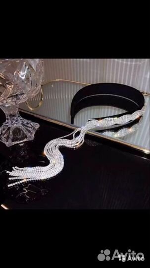 Ободок коса из страз