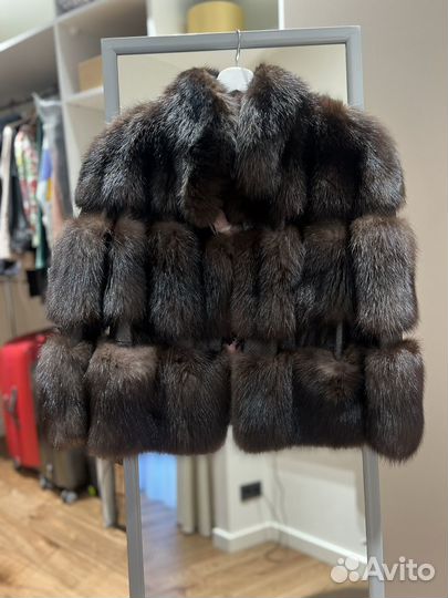 Шуба из меха куницы
