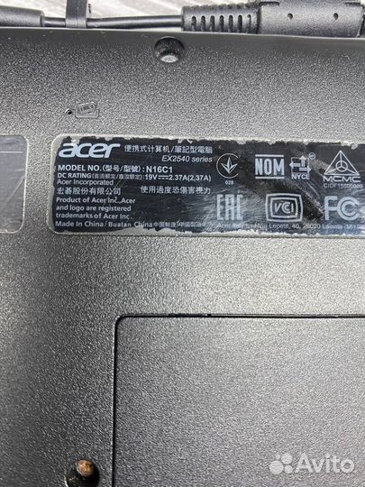 Отличный Ноутбук Acer EX2540 (N16C1)