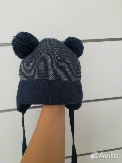 Шапка зимняя детская с ушками