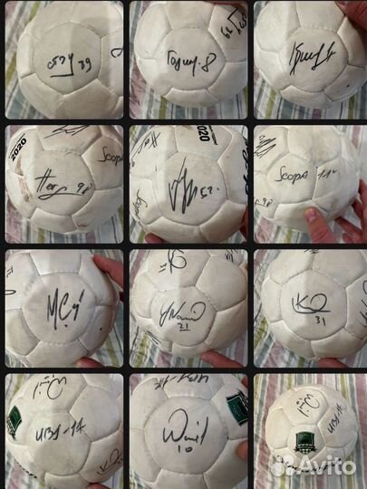 Футбольный мяч с автографами фк краснодар