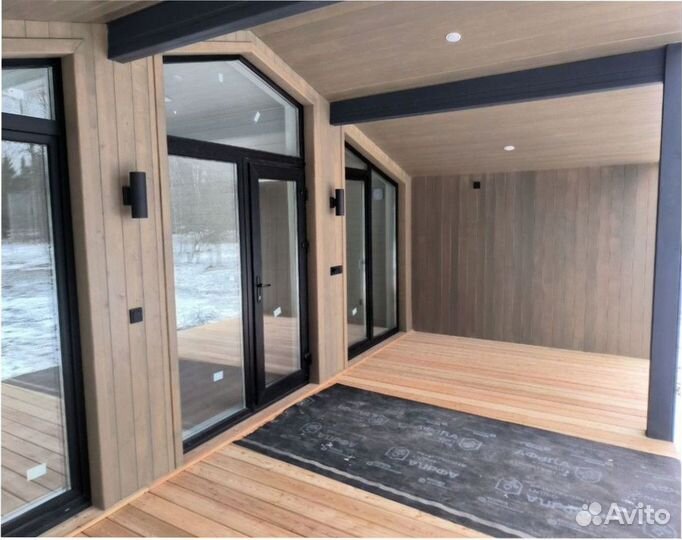 Деревянный дачный дом, зимний 110 м кв Артикул ас-5291