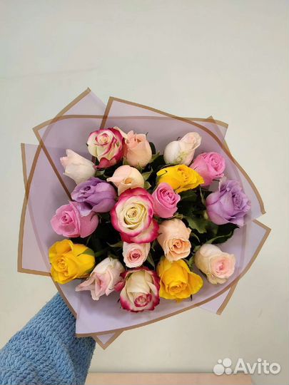 Цветы розы букет