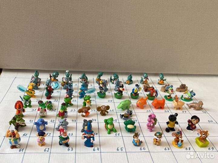 Игрушки из киндера 90х: драконы, слоники,Чебурашка