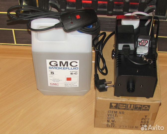 Дым машина 500W пульт Д/У Канистра дыма 5л New