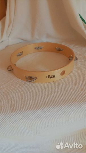 Бубен тамбурин Flight percussion 25 см, 6 пар тар