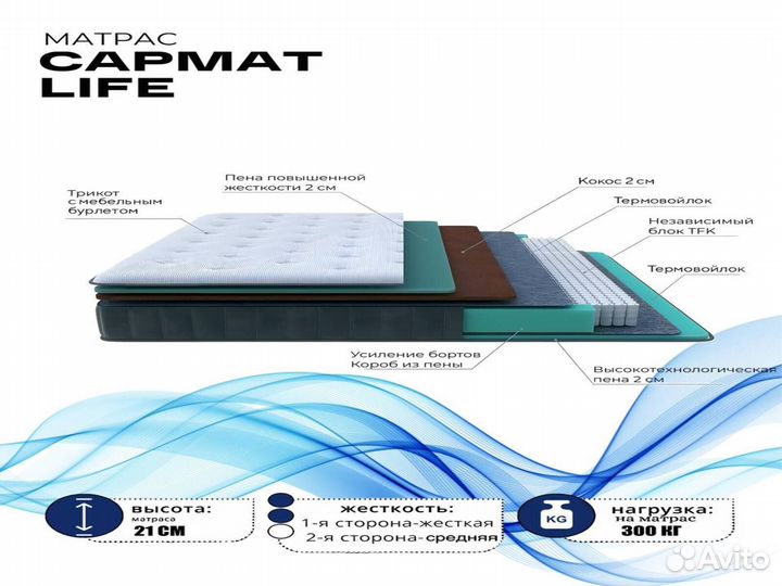 Матрас ортопедический 140х200 160х200 180х200