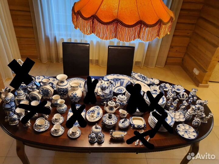 Авторская гжель 61 предмет