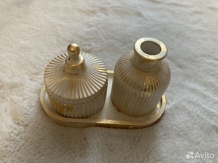 Набор из свечи и вазы