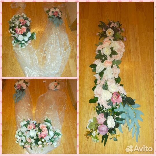 Свадебные украшения на автомобили