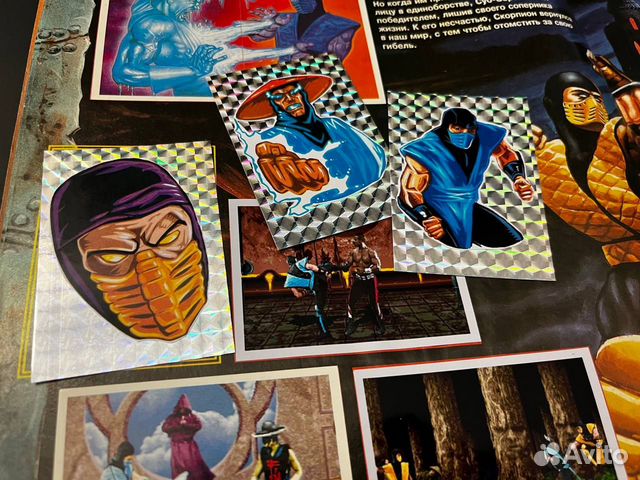 Наклейки для альбома Mortal kombat II