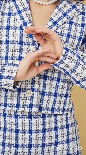 Твидовый костюм с юбкой