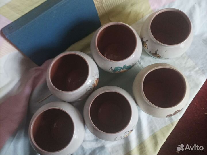 Набор керамических горшков для запекания