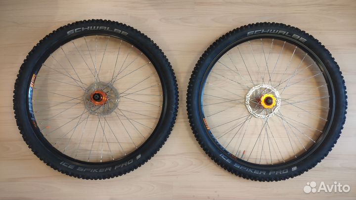 Колёса 27.5 (комплект) с Schwalbe Ice Spiker Pro
