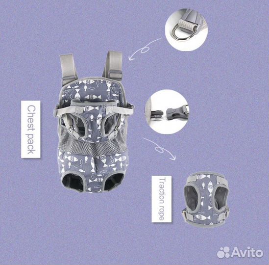 Переноска рюкзак для собаки и кошки S