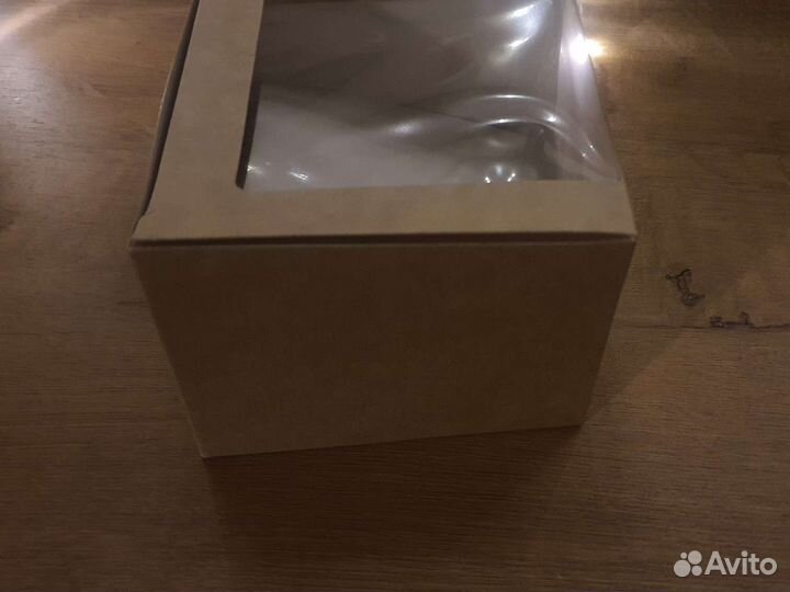Коробка крафт с окошком остаток